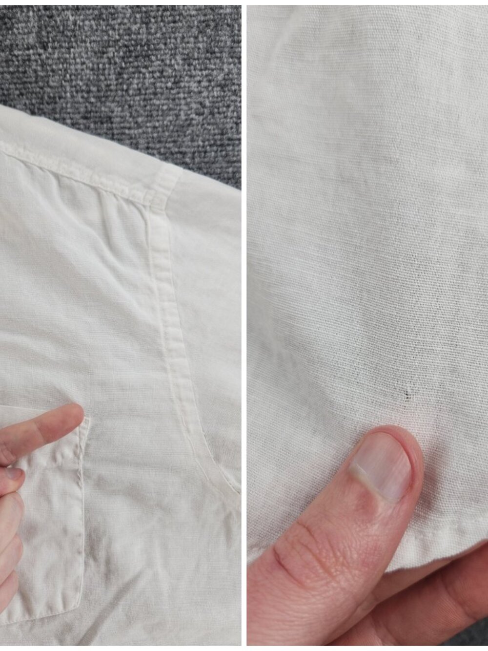 Armani Lightweight Linen Cotton Button-Down Large White Romania Solid Luxury - Picture 13 of 16